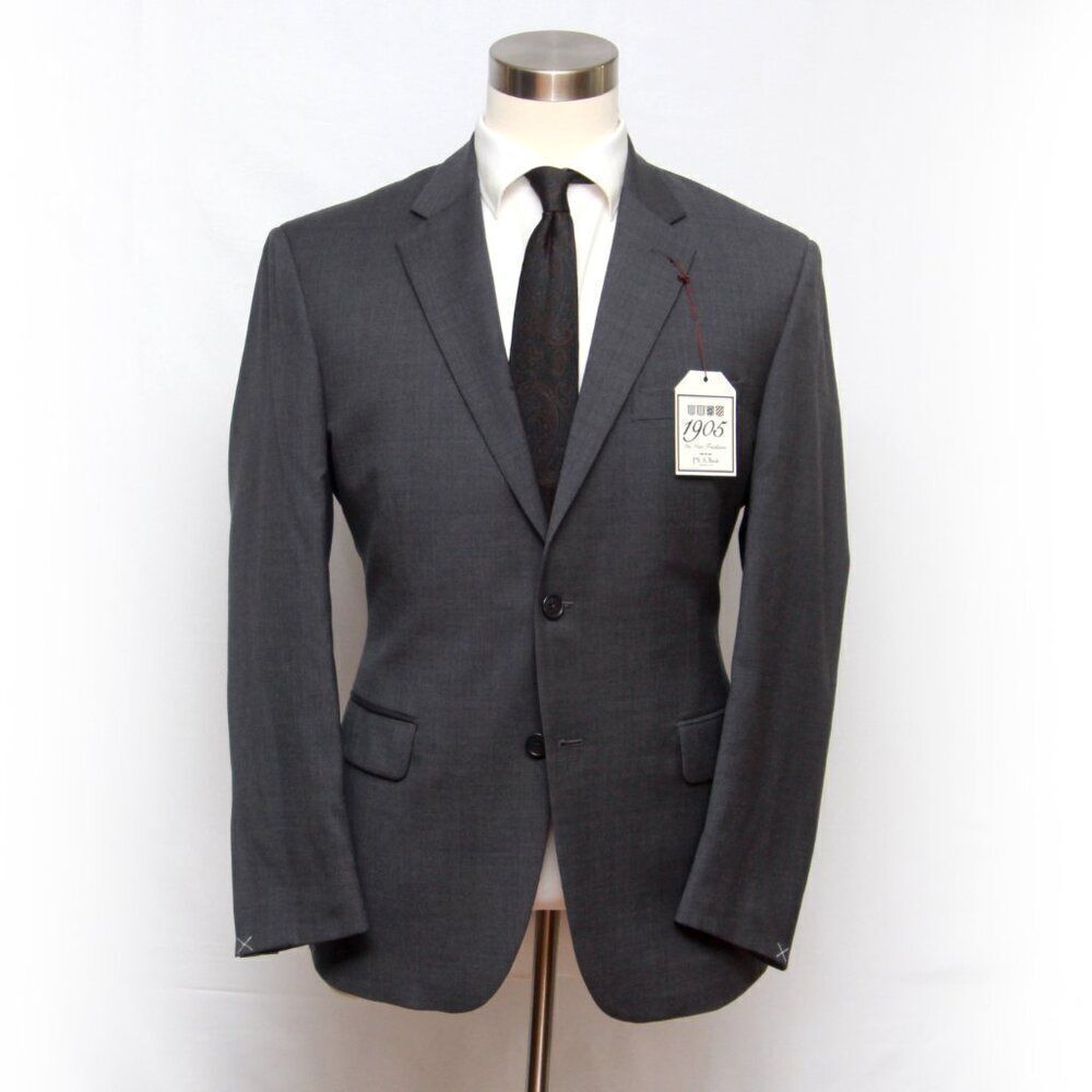 Jos A Bank 1905 Men's Jacket Blazer Sportcoat Dark Grey Size 40S D060369